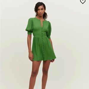 Reformation Laylin Dress in Kelly